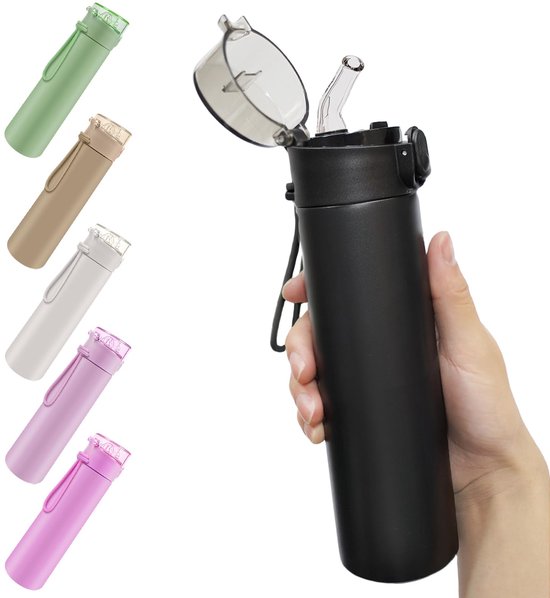 Roestvrijstalen Waterfles 500 Ml – 304 Roestvrij Staal, Met Handvat, Lekvrij – Ideaal Voor Reizen, Wandelen En Kamperen