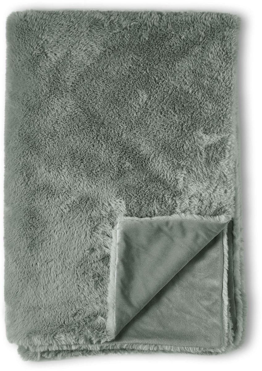 KAAT Amsterdam Cuddle Cloud Plaid - 130 x 170 cm - Grijs Groen