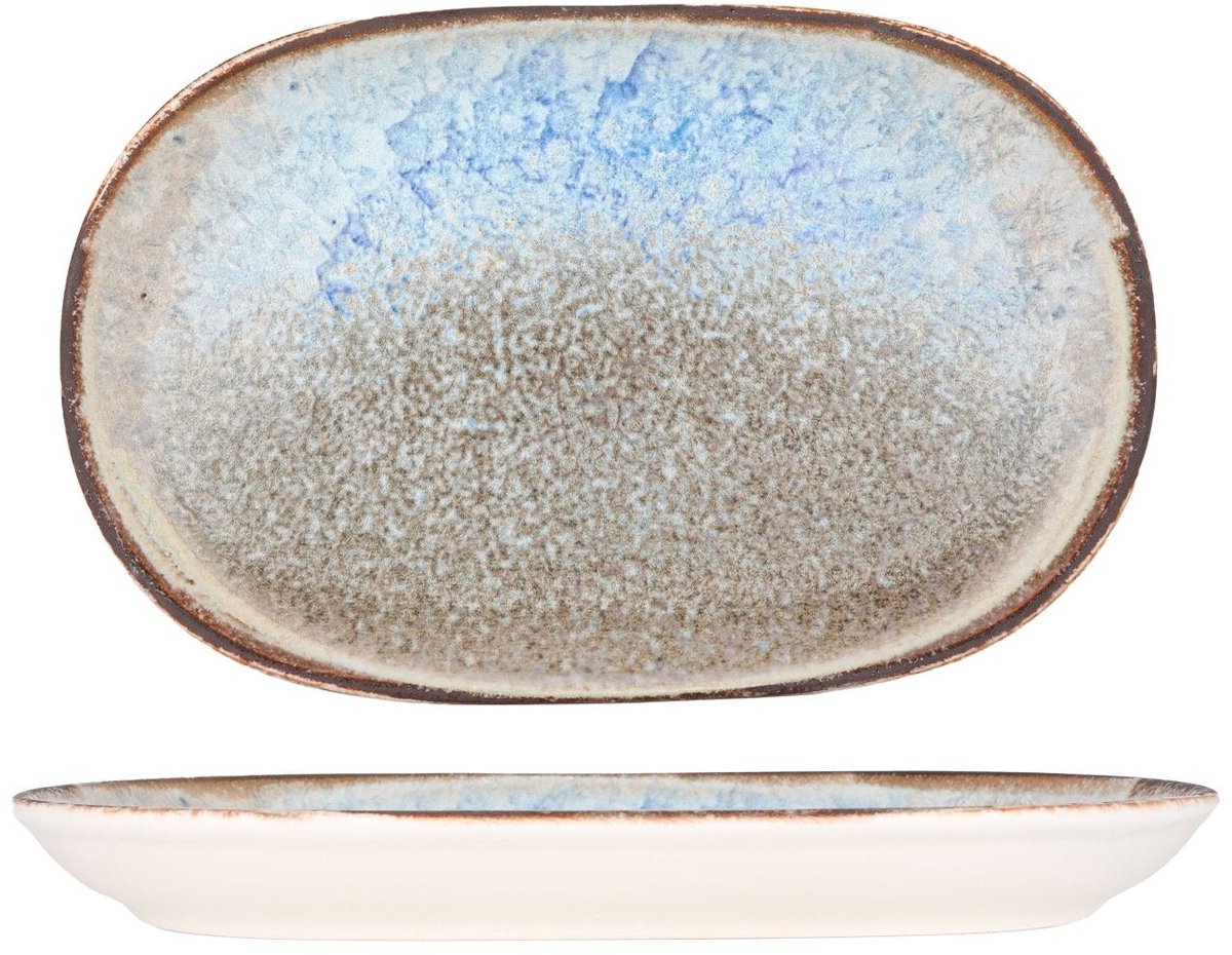 ID Fine Serveerschaal - Delta - Porselein - 28 cm - set van 2