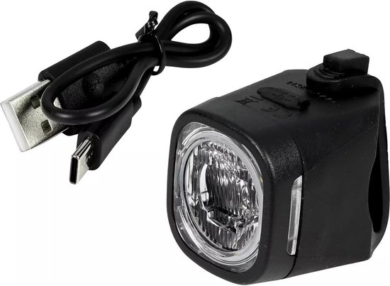Benson LED fietslamp - wit - USB oplaadbaar - waterbestendig — afbeelding 2