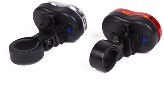 Benson Fietslampen - 2x complete set - LED - wit/rood - incl. batterijen — afbeelding 4