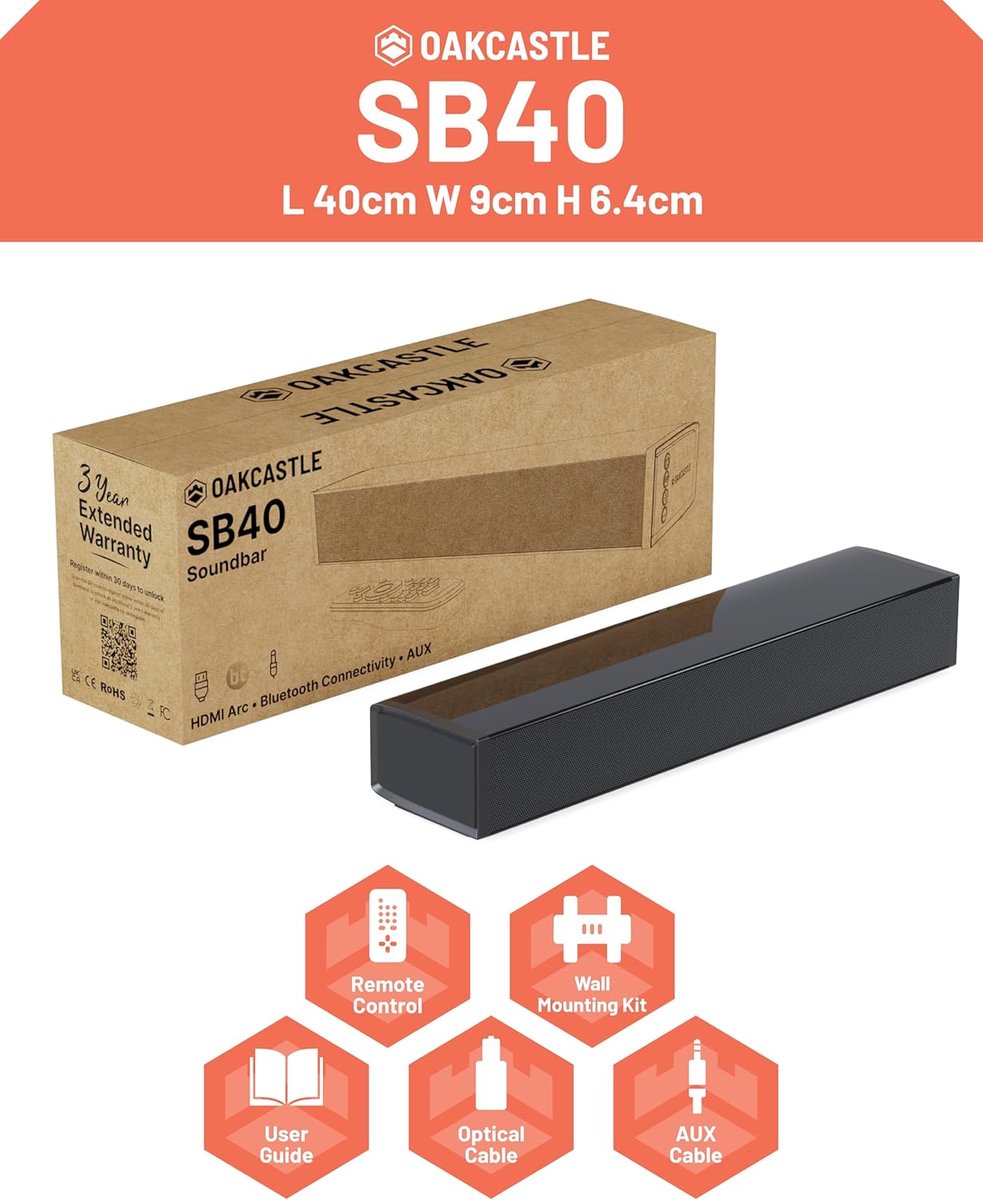 60W Draadloze Soundbar met HDMI en Bluetooth - afbeelding 2