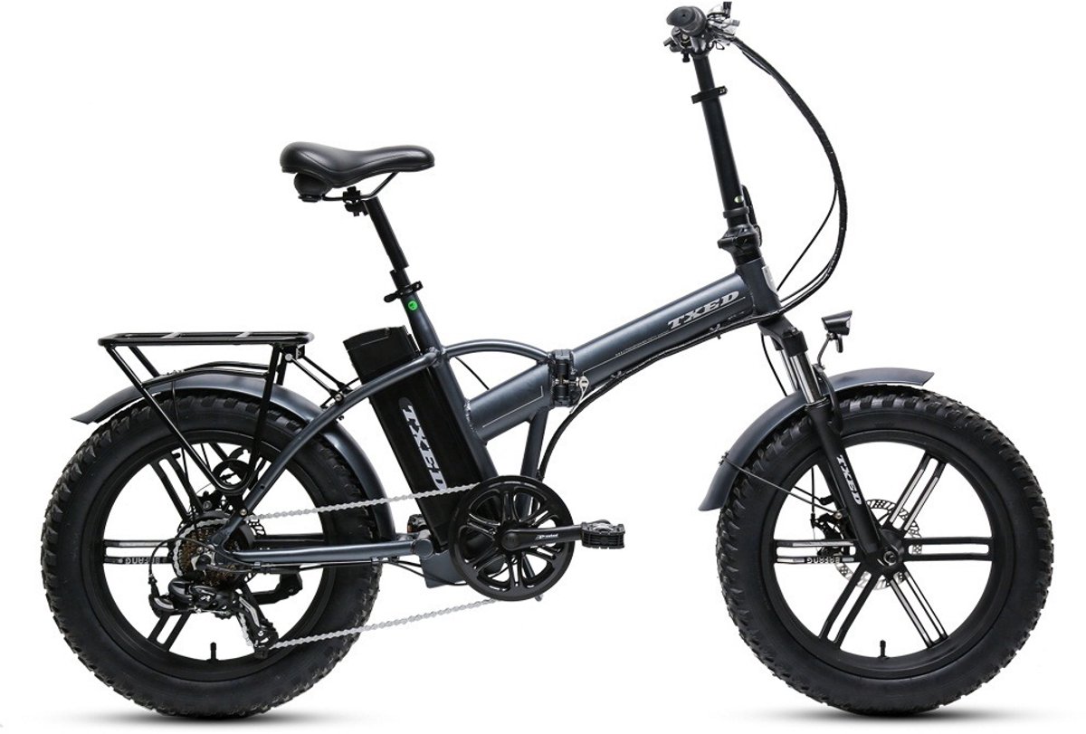 Bol.com TXED E-Transformer Fatty Premium opvouwbare e-bike 250 Watt motorvermogen maximale snelheid 25km/u 20’’ banden 7 versnel... aanbieding