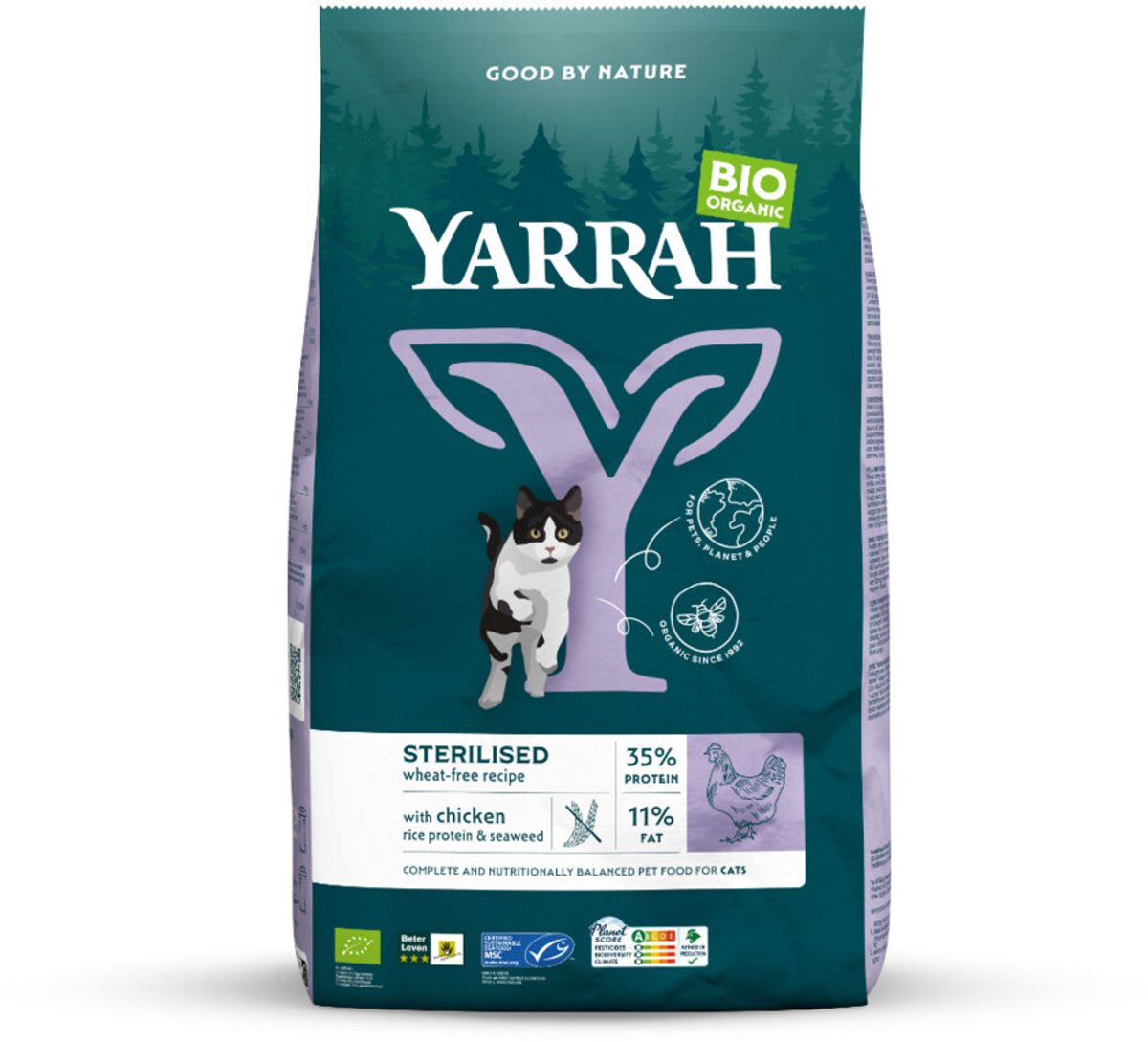 Biologisch Tarwevrij kattenvoer voor gesteriliseerde katten - 700 gr