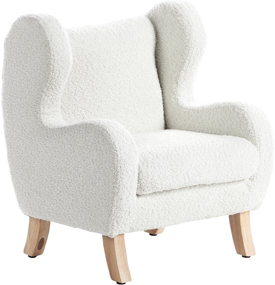 BELIANI FARUM - Kinderfauteuil - Gebroken wit - Bouclé van Merkloos — afbeelding 4