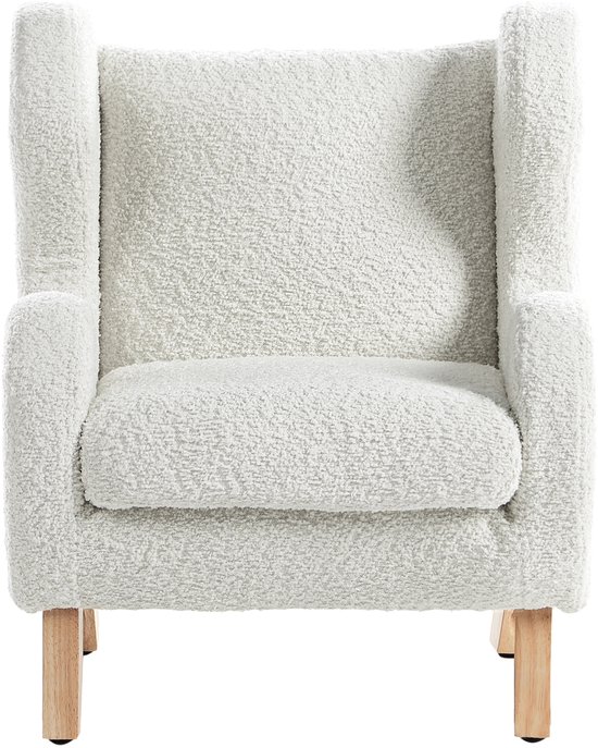 BELIANI FARUM - Kinderfauteuil - Gebroken wit - Bouclé van Merkloos — afbeelding 3