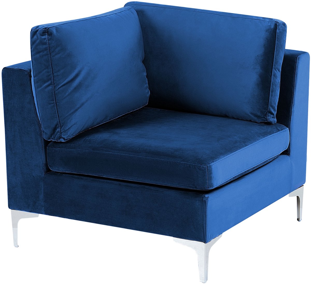 EVJA - Hoekstuk - Marineblauw - Fluweel