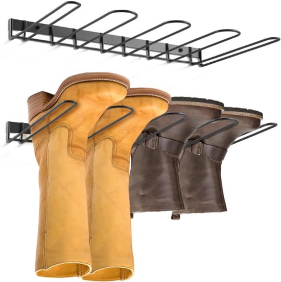 Set twee schoenenrek voor aan de muur |Buitenschoenenrek
