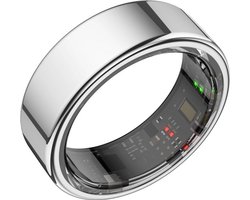 Focus® S1 Smart Ring - Zilver - Maat 11 - Hartslag - Menstruatiecyclus - Slaap Monitor - Slimme Ring - Sport Prestatie - Stappenteller -IP68 Waterdicht - O2 Meting - Dames - Heren - Wearables - Oplaad Case - beschermring Merk: Focus