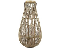 TONGA L - Lantaarn - Lichte houtkleur - Bamboehout