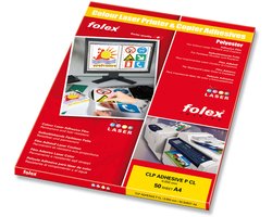 FOLEX Transparante zelfklevende laserfolie A4 voor kleurenprinters