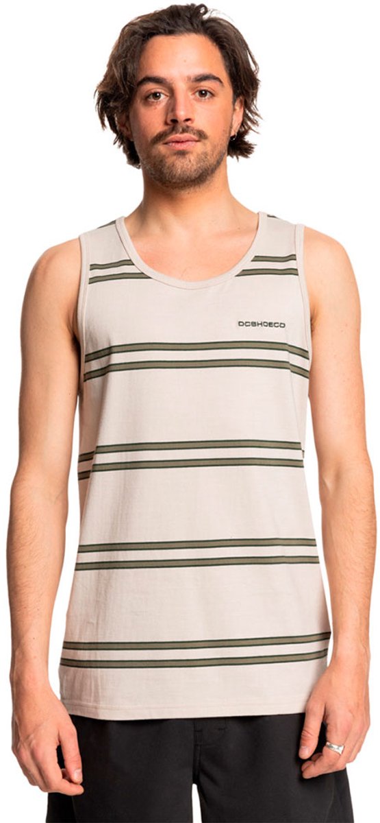 Dc Shoes Mouwloos T-shirt XS Man Moon Beam Portside Stripe