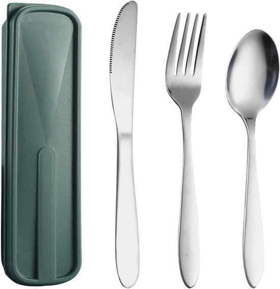 Camping bestek set outdoor reizen roestvrij staal 16 stuks
