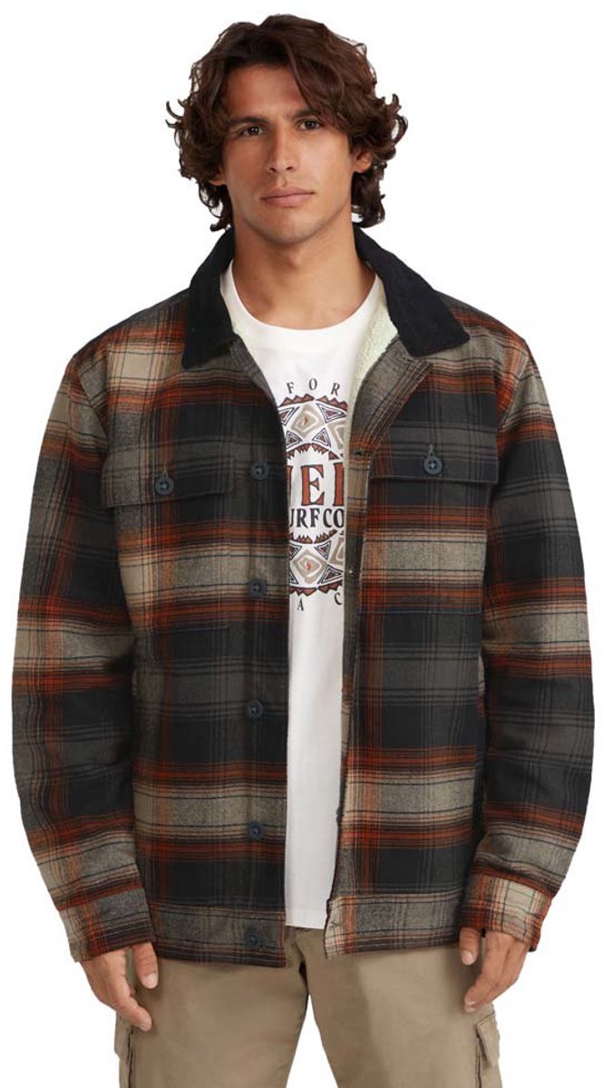 O´neill Fleece Lined Jas Veelkleurig S Man Grijs