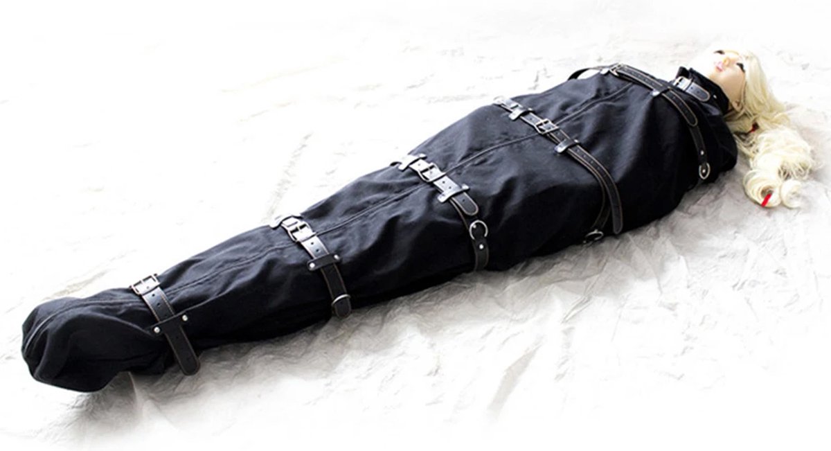 Goedkoopste BDSM Bodybag met riemen en gespen - Full body bondage - Dwangbuis - Vestelbaar