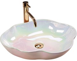 Rea Akoya Pearl Opzetwastafel Parelmoer 50,5x38 cm