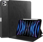 Case2go - Tablet hoes geschikt voor Apple iPad Pro 11 (2018/2022) /Air 4/5 (2020/2022) - Business Wallet Book Case met Pencilhouder - Auto Wake/Sleep functie - Zwart