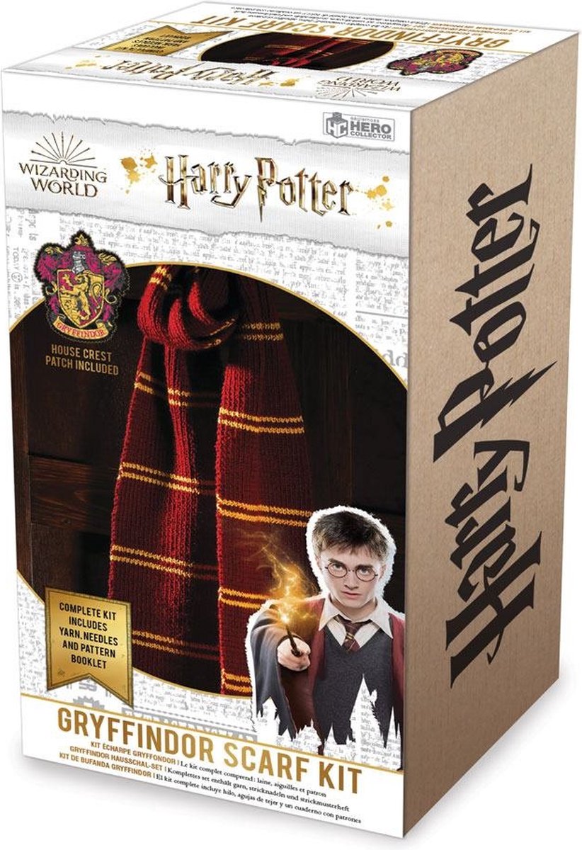 Écharpe de maison de Poudlard inspirée de Harry Potter tricotée à