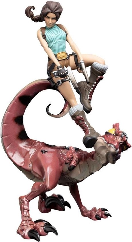 Weta Workshop Tomb Raider - Mini Epics Figuur - Lara Croft & Raptor