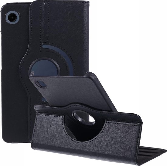 Étui Samsung Galaxy Tab A9 - Book Case rotatif à 360 ° - Convient pour Samsung - Zwart
