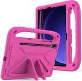 ShockProof Kids Case - Geschikt voor Samsung Galaxy Tab S9 FE Hoesje - Roze