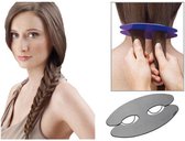 Haarspeldtool voor het maken van oorhaarvlecht - Haarspeld voor vlecht - Criss crosser vlecht haarspeld - Gemakkelijk om vlechten te maken