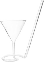 1 stuk cocktailglazen coctails glazen cocktailglas cocktailglas glas met rietje Martini glazen