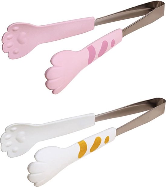 Foto: House of husk vleestang set serveertang keukentang kookpincet vleespincet set van 2 zilver