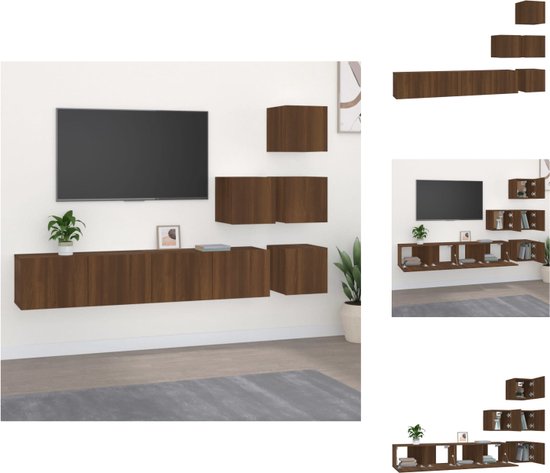 VidaXL Tv-wandmeubel 30,5x30x30 cm artisanaal eikenkleurig