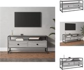 vidaXL Tv-meubel Grijs Sonoma Eiken - 100 x 35 x 45 cm - Trendy ontwerp en veel opbergruimte - Kast