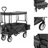 Bol.com vidaXL Inklapbare Trolley - Tuinwagen 116x54x119cm - 75kg draagvermogen - Steekwagen aanbieding