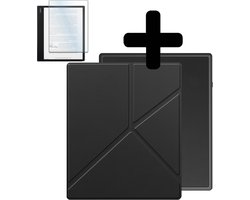 Hoes Geschikt voor Kobo Elipsa 2E - E-reader Bescherm Hoesje Case Sleep Cover Trifold Met Screenprotector - Hoes Geschikt voor Kobo Elipsa 2E Hoesje - Zwart