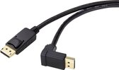 Renkforce DisplayPort Aansluitkabel DisplayPort stekker, DisplayPort stekker 0.50 m Zwart SP-9163724 Vergulde steekcont