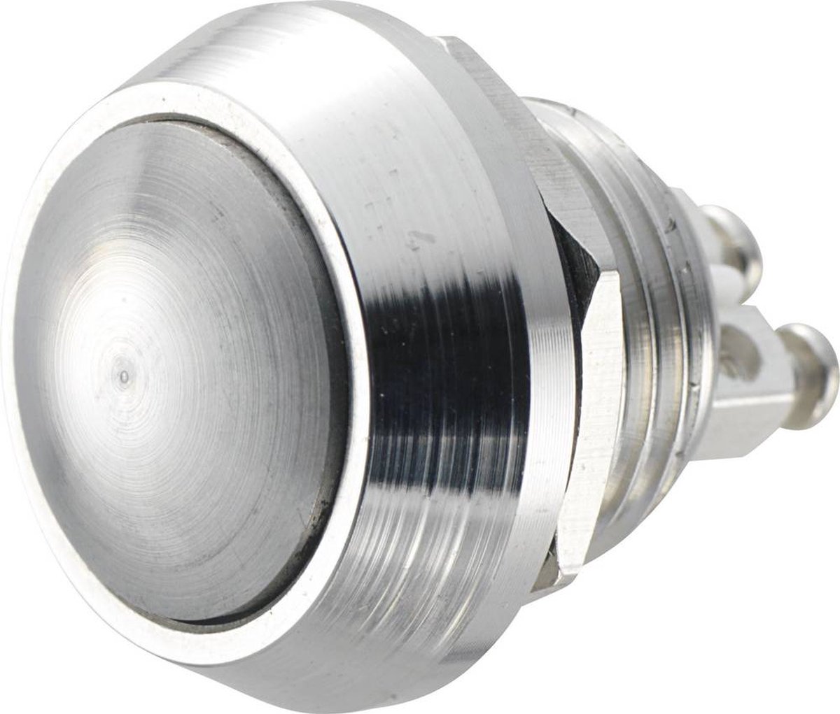 TRU COMPONENTS GQ 12B-N Vandalismebestendige druktoets 48 V/DC 2 A 1x uit/(aan) Moment IP65 1 stuk(s)