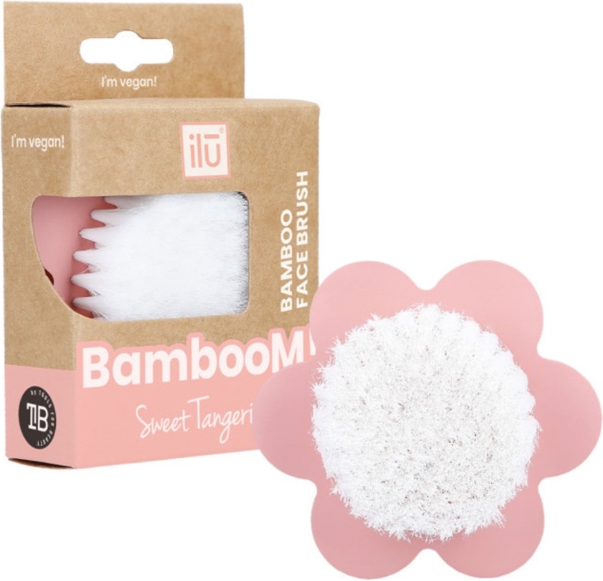 ilu - Bamboom! Face Brush Bamboo - Sweet Tangerine