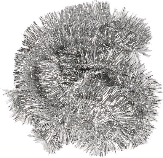 Guirlande de Noël - argent - lamette brillante - 270 cm - Décoration de Noël