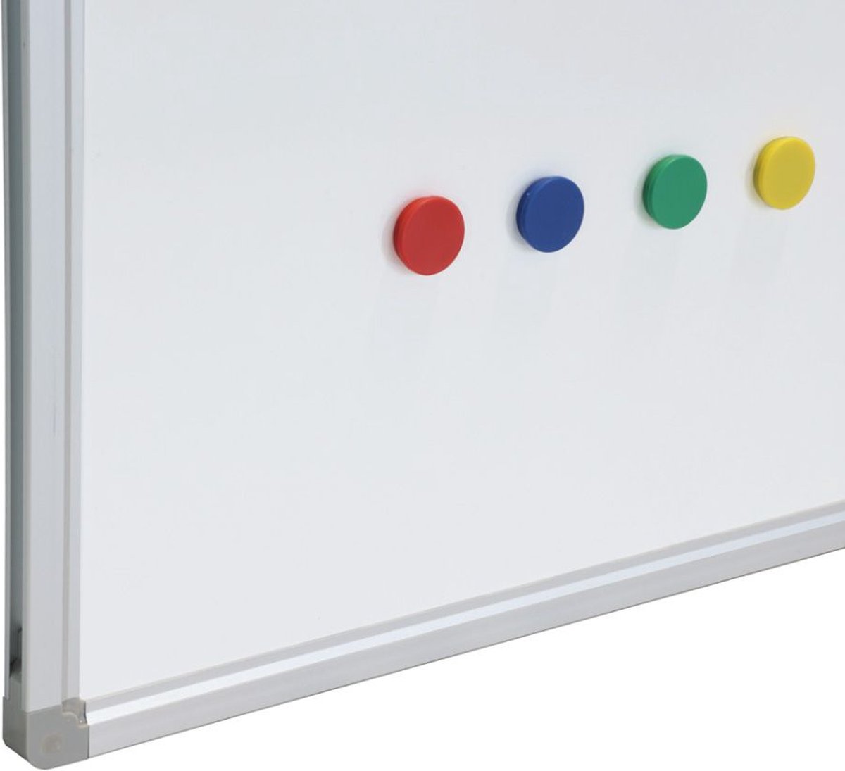 IVOL Whiteboard Premium met zilveren frame - 100 x 150 cm - Emaille - Magnetisch - Magneetbord - Memobord thumbnail 2