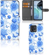 Hoesje voor Motorola Moto G72 Flowers Blue