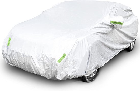 autohoes, buiten, volledige garage, ademend en waterdicht, complete autohoes voor alle seizoenen, universele autohoes, 4.3-4.8m