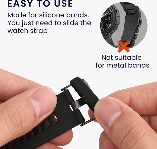 kwmobile 10x Horloge band lusje geschikt voor 20mm Smartwatch Strap (Universal) lus bandje voor Fitness tracker en smartwatch van silicone - meerkleurig - kwmobile
