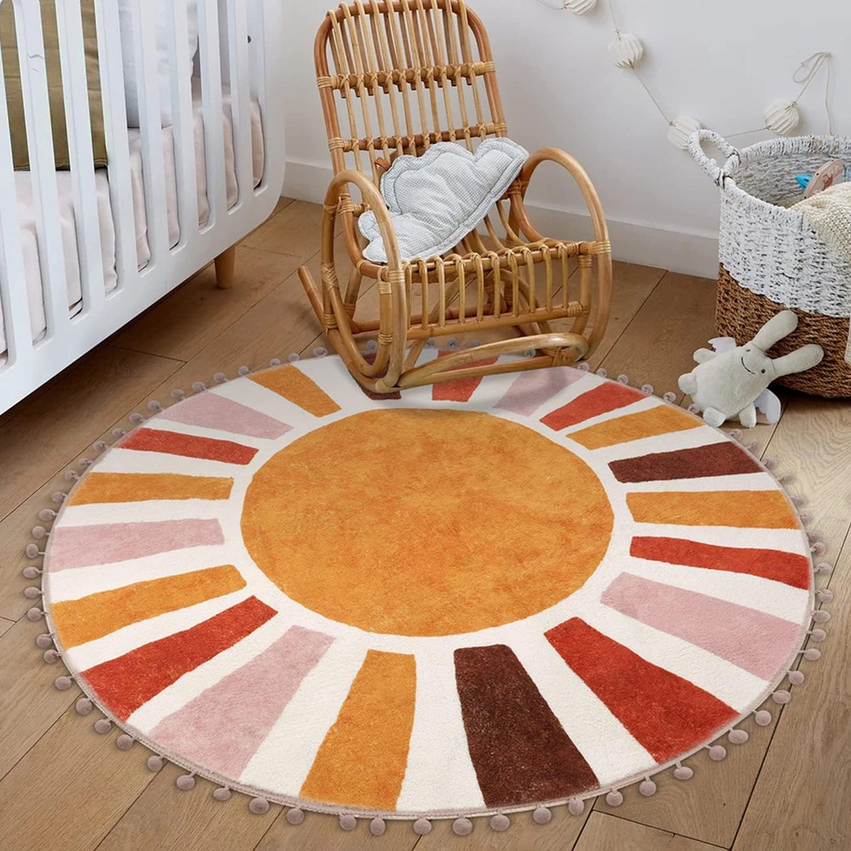 Basics Effen Rond Vloerkleed Beige Laagpolig - 120 CM ROND | Leen Bakker