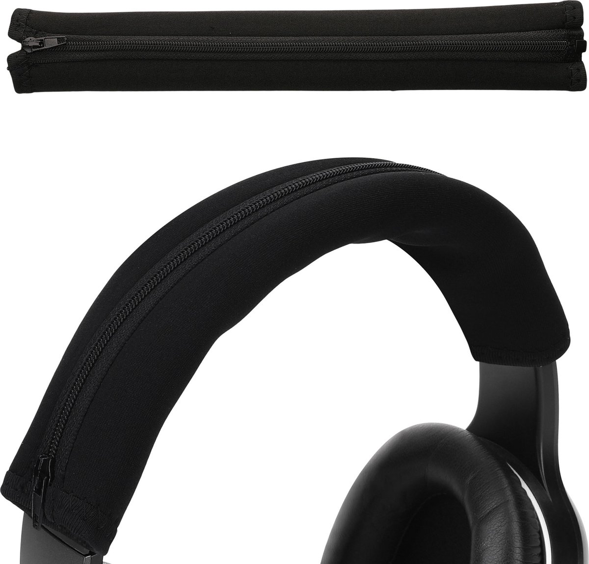 kwmobile cover voor koptelefoon hoofdband - Compatibel met Razer Kraken 7.1 V2 Pro - Koptelefoon band hoes van neopreen - In zwart