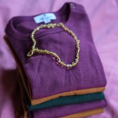 Wollen Baby trui / long sleeve shirt – Merinowol - Crushed violets- 62