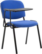 CLP Ken Bezoekersstoel - Met klaptafel - Stof blauw