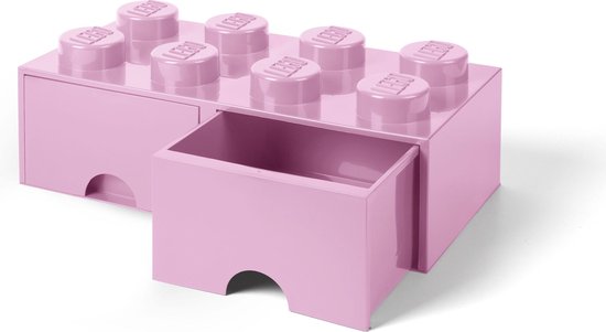 Boite rangement Lego Rose 50 x 25 x 18 cm ?