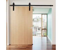 Schuifdeursystemen Schuifdeursysteem Schuifdeur Systeem Houten Deur Montage Set Loper Rail Schuifdeur Montage 183CM Strepen