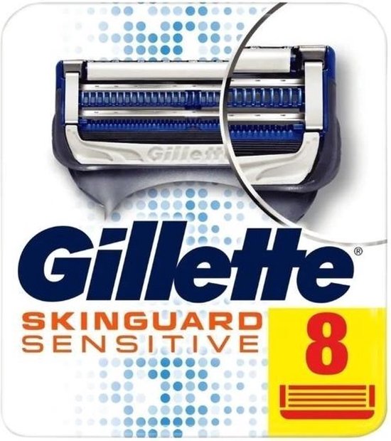 Gillette Skinguard Sensitive Scheermesjes Mannen - 8 stuks - Gillette