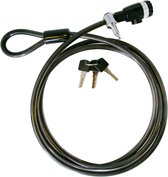 3BMT® Kabelslot - Staalkabel met Lussen en Slot - 2,4 m - diameter 10 mm - Eenvoudig Kort te maken