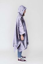 Clima Bisetti - Regenponcho's "COSMOS" Lila - fietsponcho - regenponcho volwassenen - waterdicht - unisex - regenponcho fiets - regenponcho dames - regenponcho heren - regenponcho herbruikbaar - regenponcho's