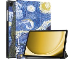 Hoes - Geschikt voor Samsung Galaxy Tab A9 - Dun & Stevig - Trifold Bookcase - Hard Cover - Hardcover Book Case - Tablet Hoesje - Sterrenhemel